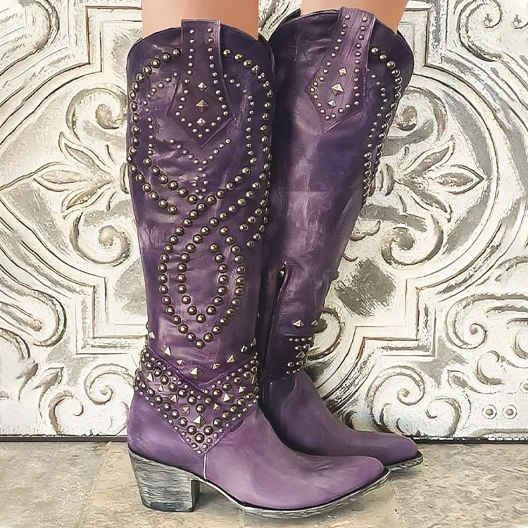 Linda | Western Knee-High Boots Rose & Mark - Toronto