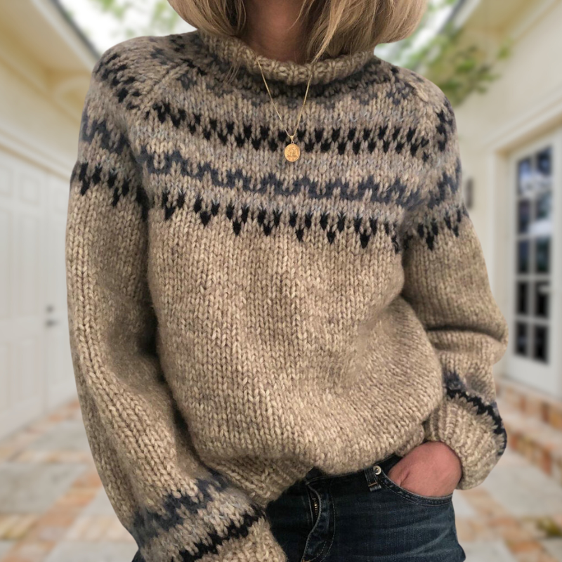Autumn Retro Sweater Jennifer & Jacob