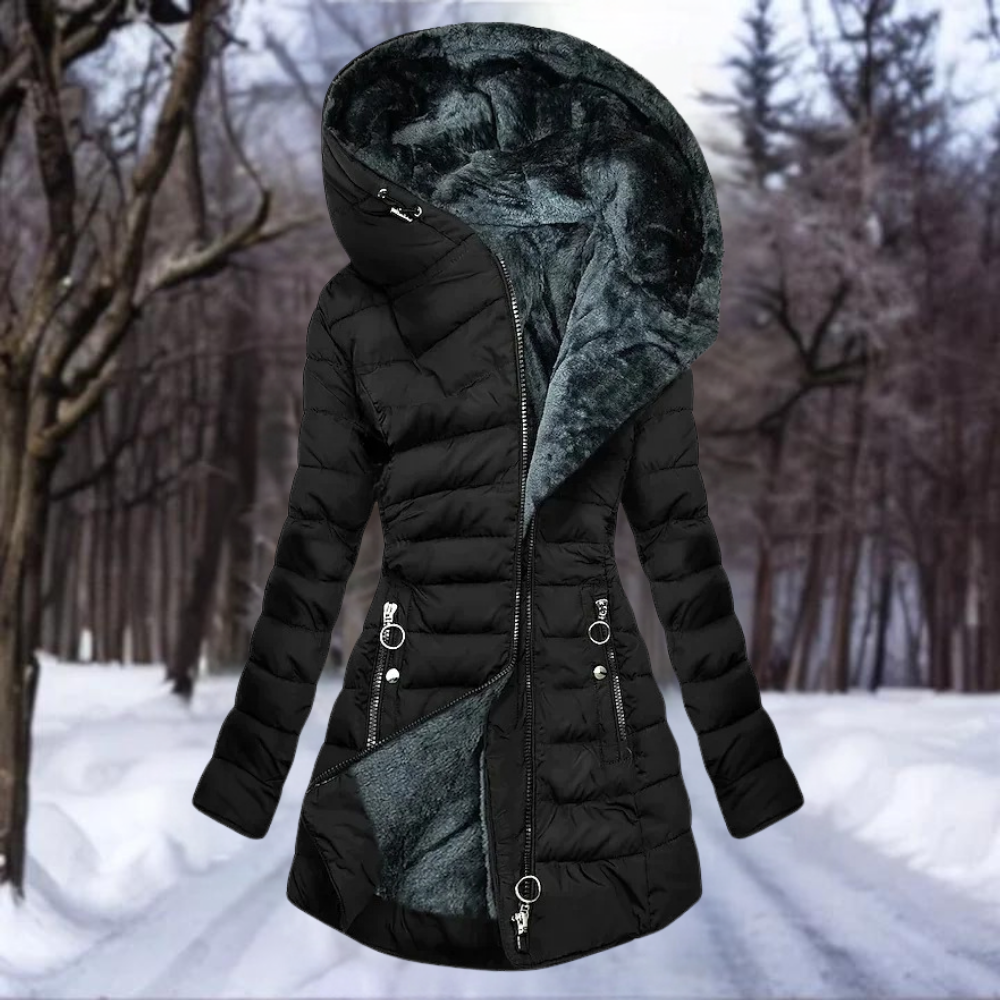 Senna | Elegant Parka with Plush Lining Carver & Rose
