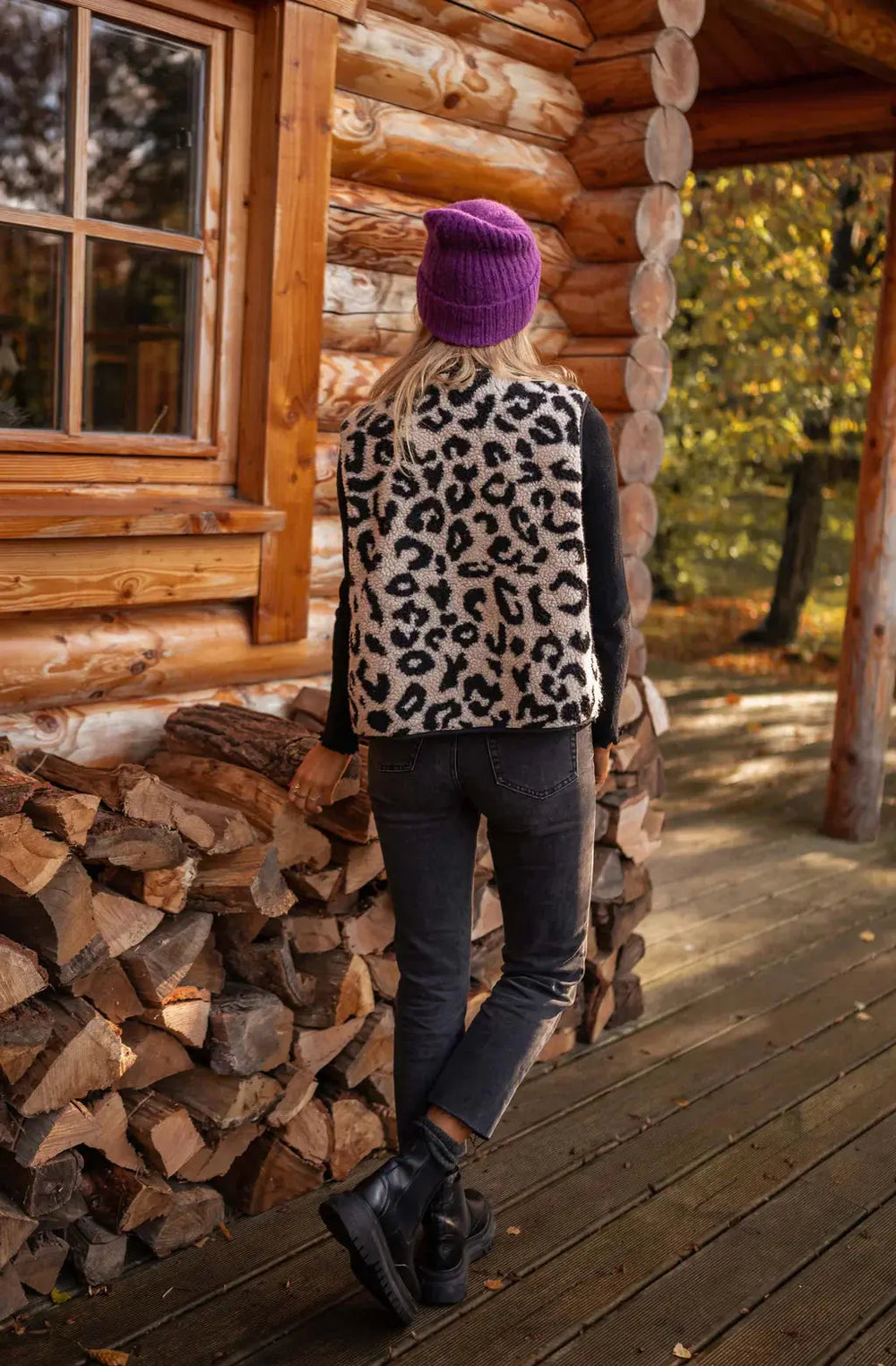 LÉONIE™ | Leopard Knit Vest femmedunord.com
