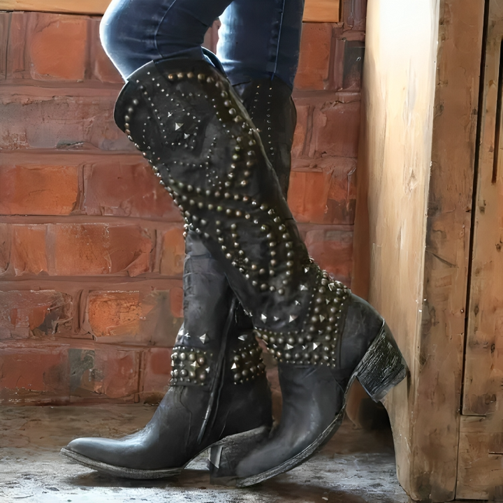 Linda | Western Knee-High Boots Rose & Mark - Toronto