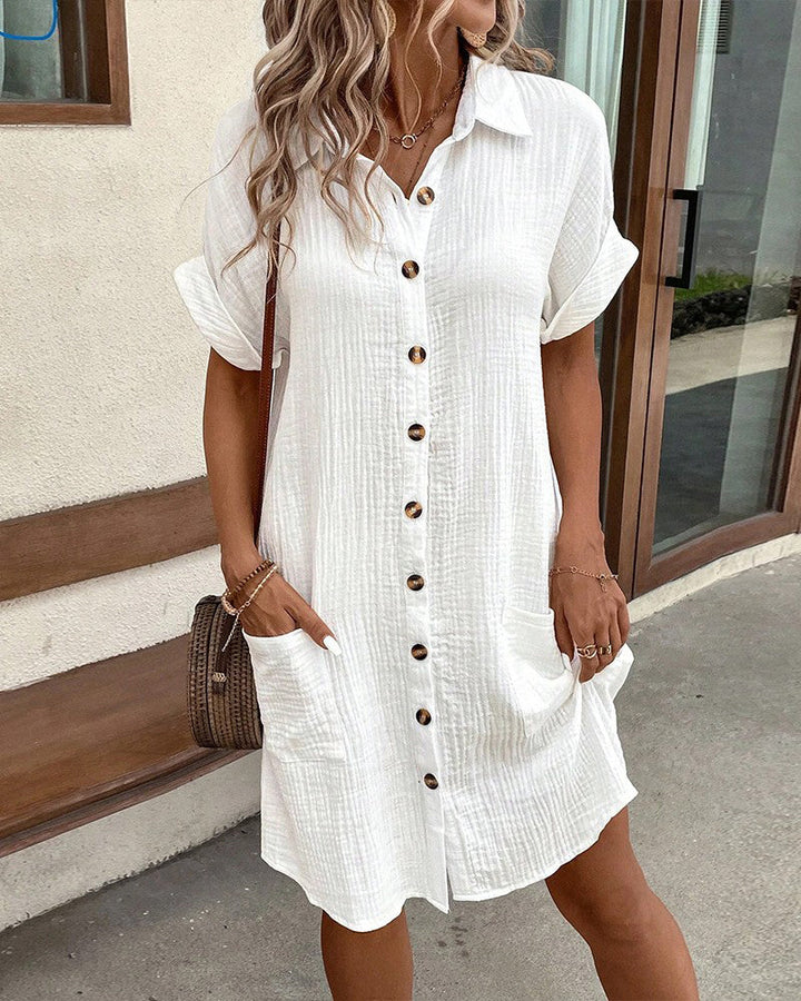 Helena™ | Women’s Cotton Shirt Dress femmedunord.com